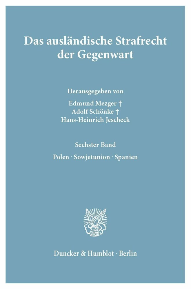 Das ausländische Strafrecht der Gegenwart. main product photo