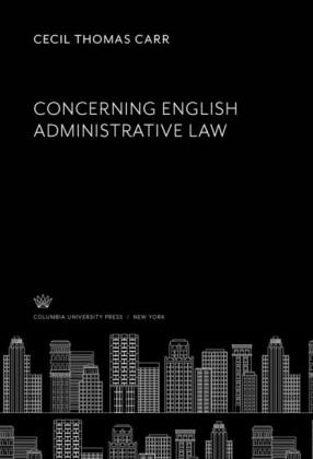 Concerning English Administrative Law