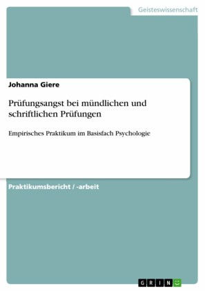 Prüfungsangst bei mündlichen und schriftlichen Prüfungen