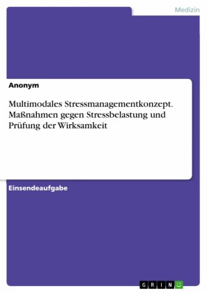 Multimodales Stressmanagementkonzept. Maßnahmen gegen Stressbelastung und Prüfung der Wirksamkeit