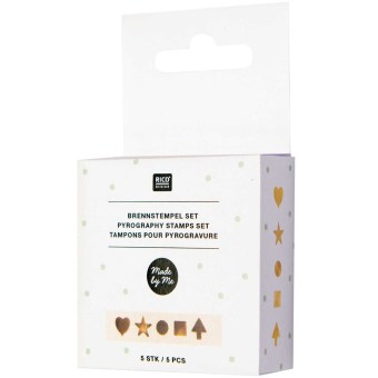 Brennstempel Set, 5-teilig