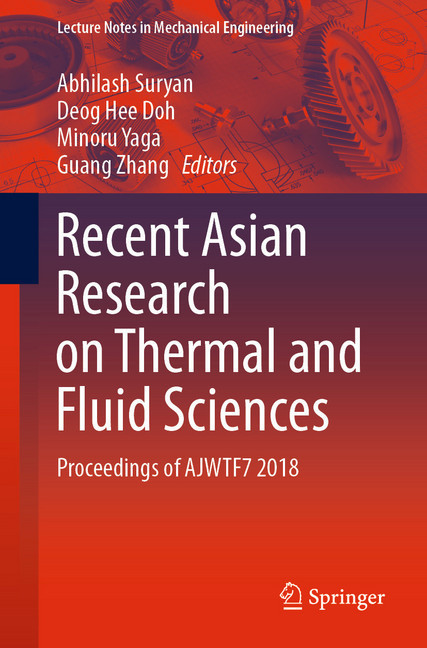 Recent Asian Research on Thermal and Fluid Sciences main product photo
