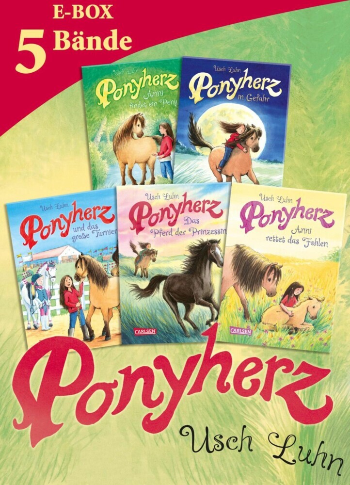 Ponyherz: Band 1-5 der beliebten Pferde-Abenteuer-Serie im Sammelband! main product photo