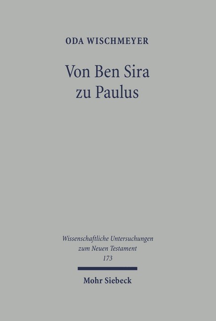 Von Ben Sira zu Paulus main product photo