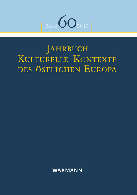 Jahrbuch Kulturelle Kontexte des östlichen Europa main product photo
