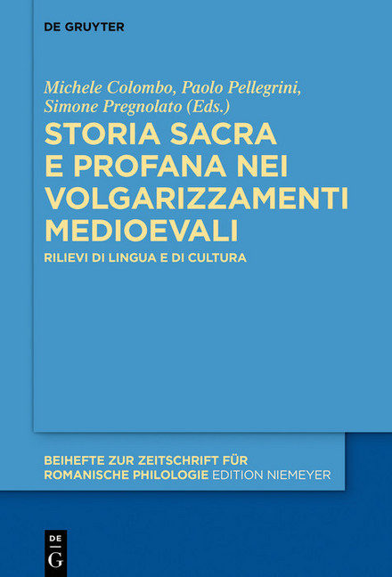 Storia sacra e profana nei volgarizzamenti medioevali main product photo