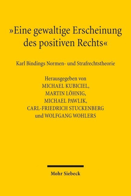 'Eine gewaltige Erscheinung des positiven Rechts' main product photo