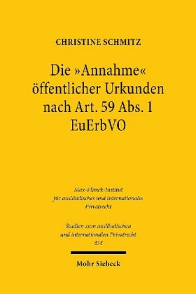 Die 'Annahme' öffentlicher Urkunden nach Art. 59 Abs. 1 EuErbVO