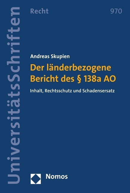 Der länderbezogene Bericht des 138a AO main product photo