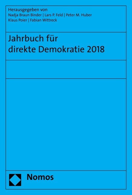 Jahrbuch für direkte Demokratie 2018 main product photo