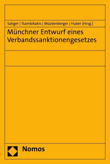 Münchner Entwurf eines Verbandssanktionengesetzes main product photo