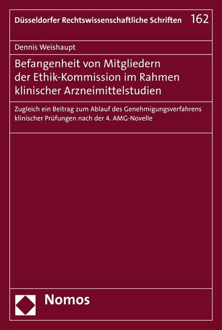 Befangenheit von Mitgliedern der Ethik-Kommission im Rahmen klinischer Arzneimittelstudien main product photo