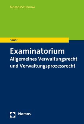 Examinatorium Allgemeines Verwaltungsrecht und Verwaltungsprozessrecht main product photo