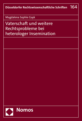 Vaterschaft und weitere Rechtsprobleme bei heterologer Insemination main product photo