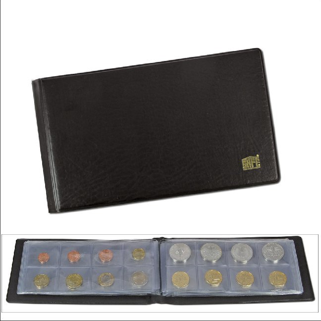Das praktische Münz-Taschenalbum mit 10 Blättern und weichmacherfreien Innenstreifen für 80 Münzen bis 40 mm Durchmesser main product photo
