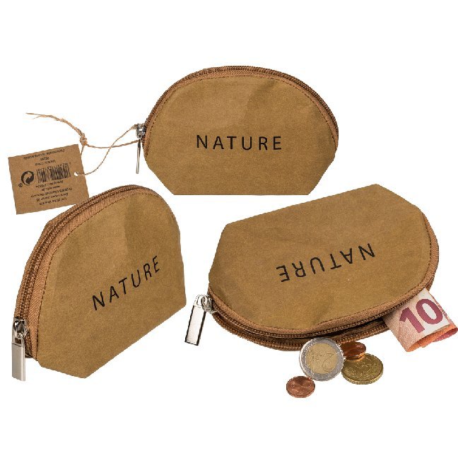 Geldbörse mit Reissverschluss, Natur main product photo
