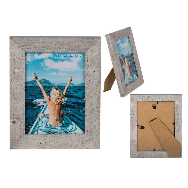 Holz-Bilderrahmen, Zement-Optik, 13 x 18 cm main product photo