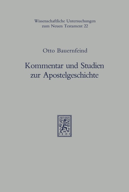 Kommentar und Studien zur Apostelgeschichte main product photo
