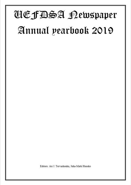 UEFDSA Newspaper Annual yearbook 2019 main product photo
