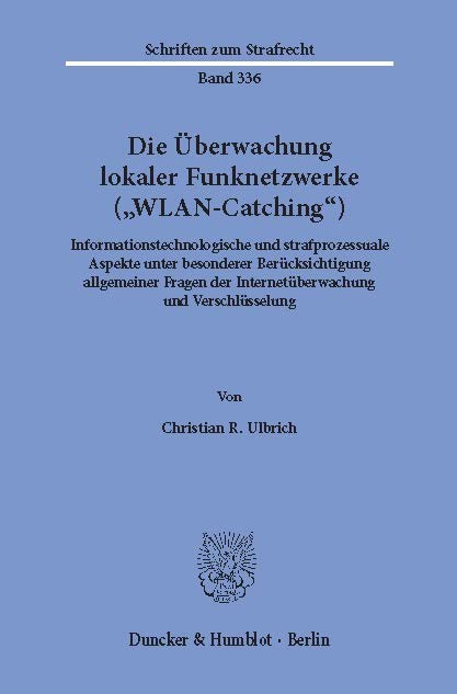Die Überwachung lokaler Funknetzwerke ("WLAN-Catching"). main product photo