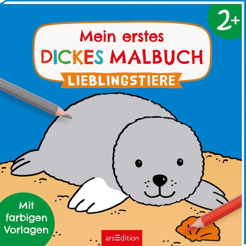 Mein erstes dickes Malbuch ab 2 - Lieblingstiere main product photo