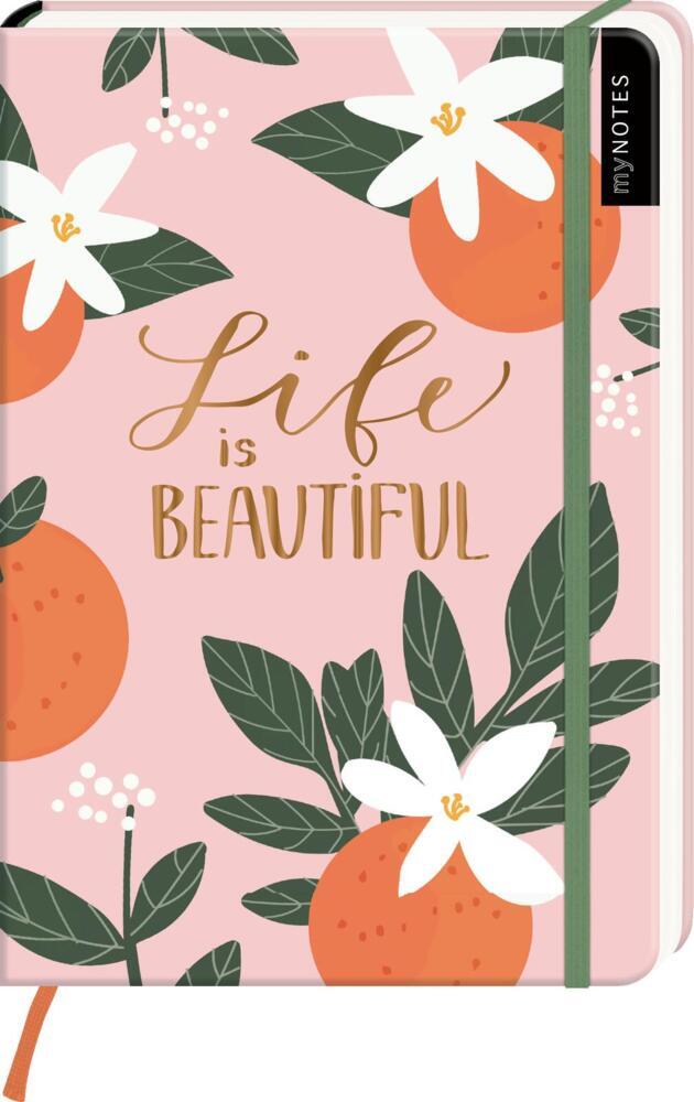 myNOTES Notizbuch A5: Life is beautiful main product photo