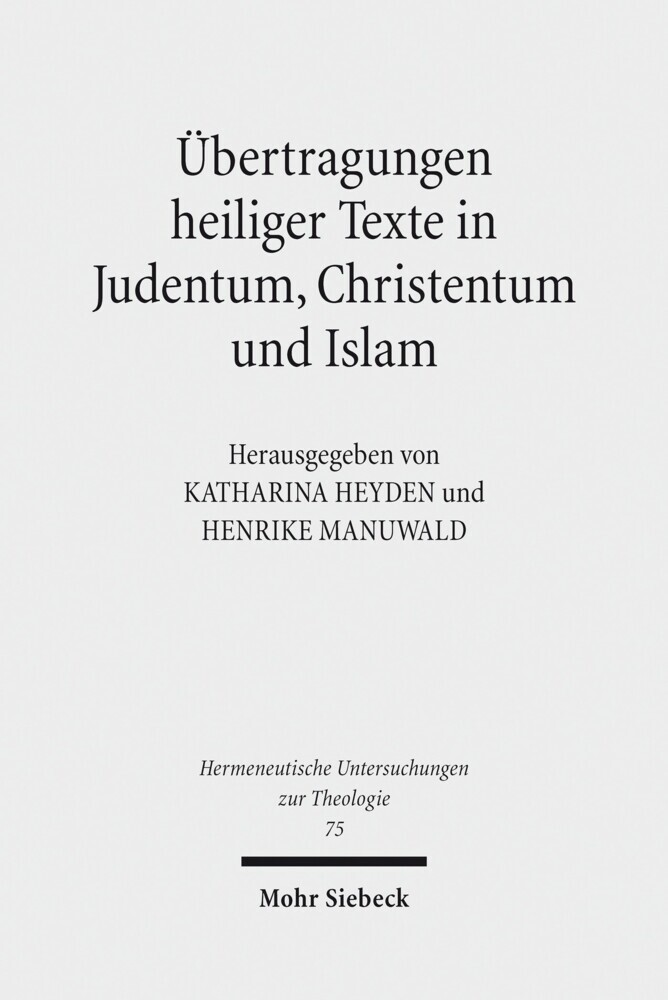 Übertragungen heiliger Texte in Judentum, Christentum und Islam main product photo