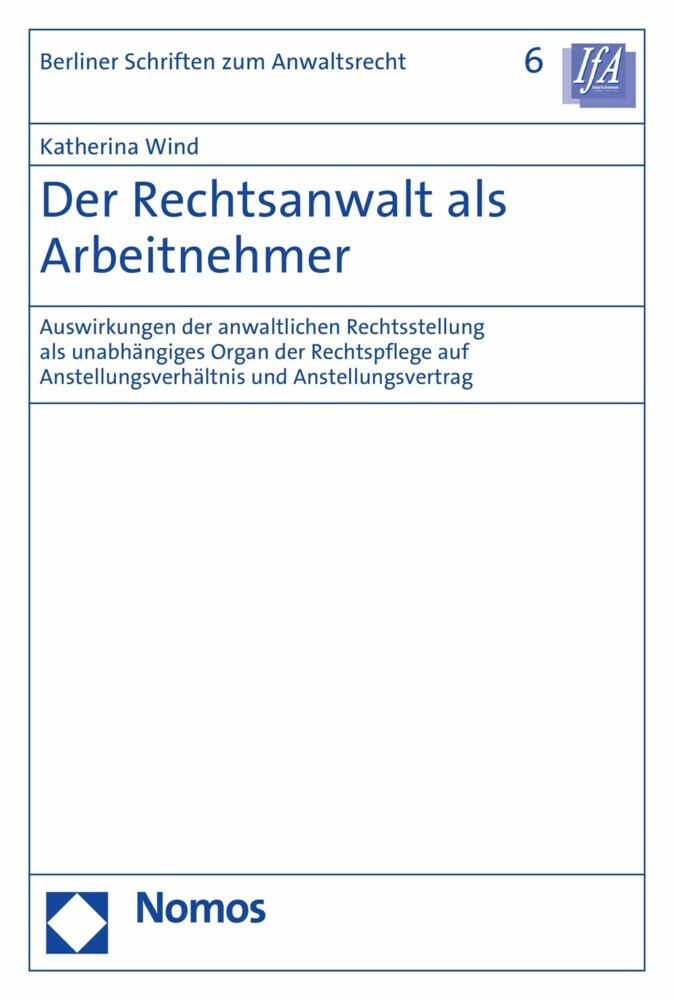 Der Rechtsanwalt als Arbeitnehmer main product photo