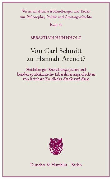 Von Carl Schmitt zu Hannah Arendt? main product photo
