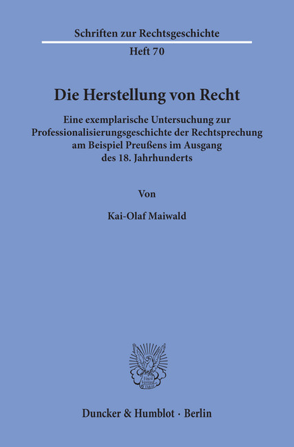 Die Herstellung von Recht. main product photo
