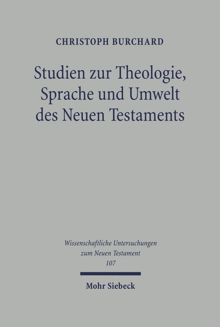 Studien zu Theologie, Sprache und Umwelt des Neuen Testaments main product photo