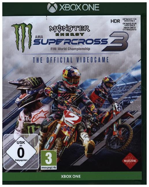 Monster Energy Supercross - The Official Videogame 3, 1 Xbox One-Blu-ray Disc main product photo