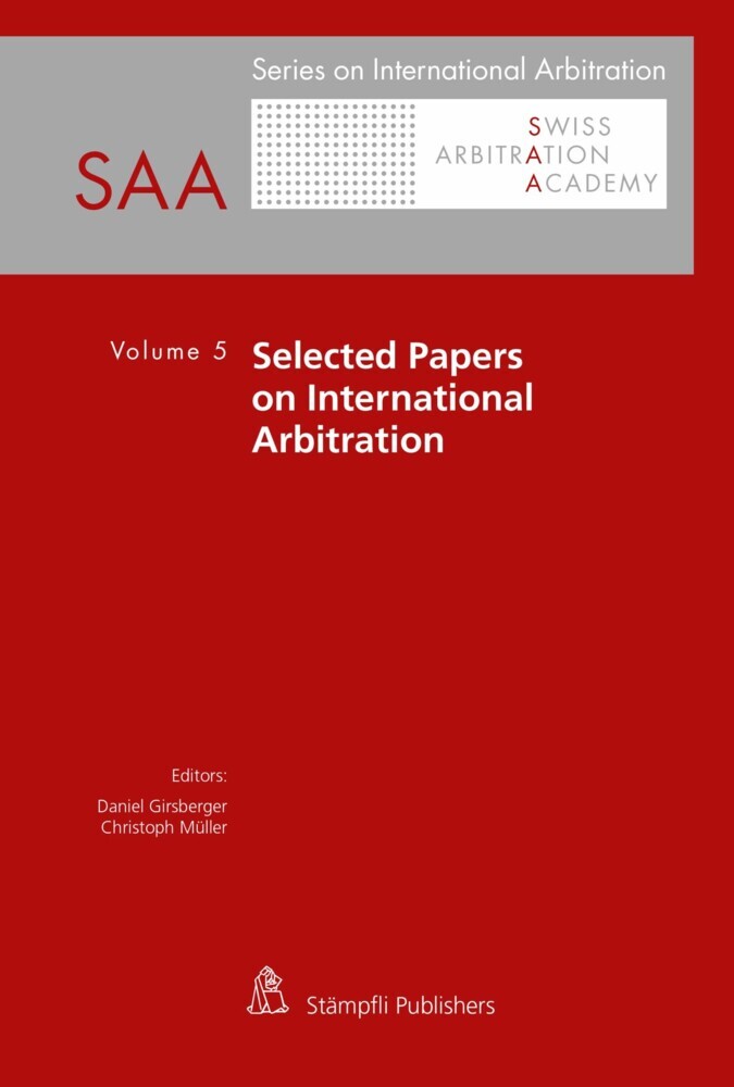 Selected Papers on International Arbitration main product photo
