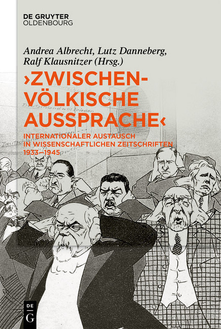 "Zwischenvölkische Aussprache" main product photo