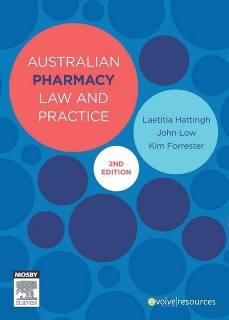 Australian Pharmacy Law and Practice main product photo