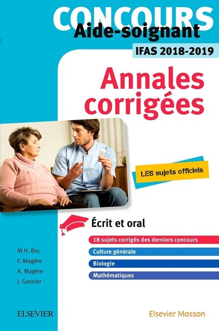 Concours Aide-soignant - Annales corrigées - IFAS 2018/2019 main product photo