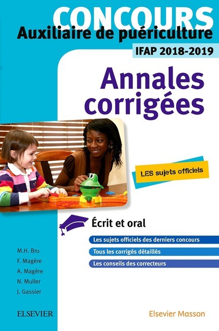 Concours Auxiliaire de puériculture - Annales corrigées - IFAP 2018/2019 main product photo
