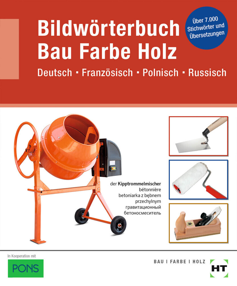 eBook inside: Buch und eBook Bildwörterbuch Bau Farbe Holz, m. 1 Buch, m. 1 Online-Zugang main product photo