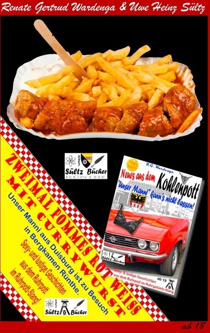 Zweimal Pommes Rot-Weiß mit Currywurst main product photo