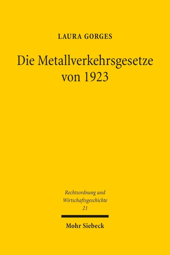 Die Metallverkehrsgesetze von 1923 main product photo