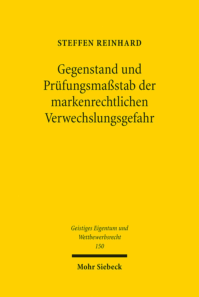 Gegenstand und Prüfungsmaßstab der markenrechtlichen Verwechslungsgefahr main product photo