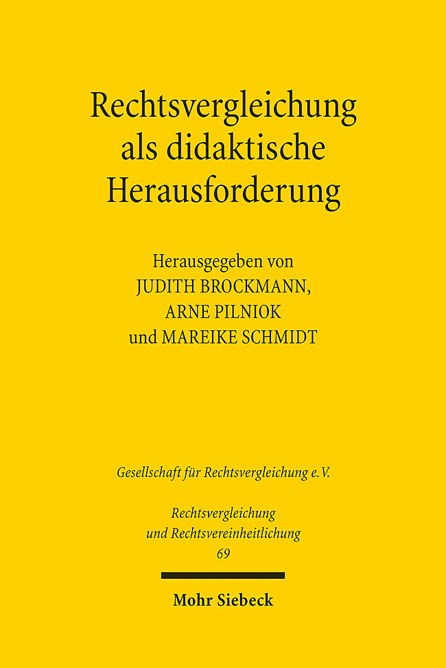 Rechtsvergleichung als didaktische Herausforderung main product photo