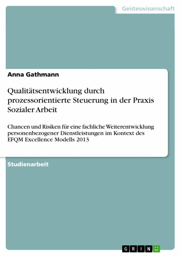 Qualitätsentwicklung durch prozessorientierte Steuerung in der Praxis Sozialer Arbeit main product photo