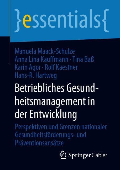Betriebliches Gesundheitsmanagement in der Entwicklung main product photo