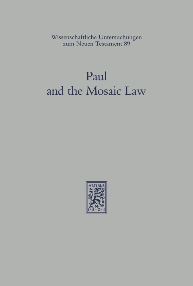 Paul and the Mosaic Law main product photo