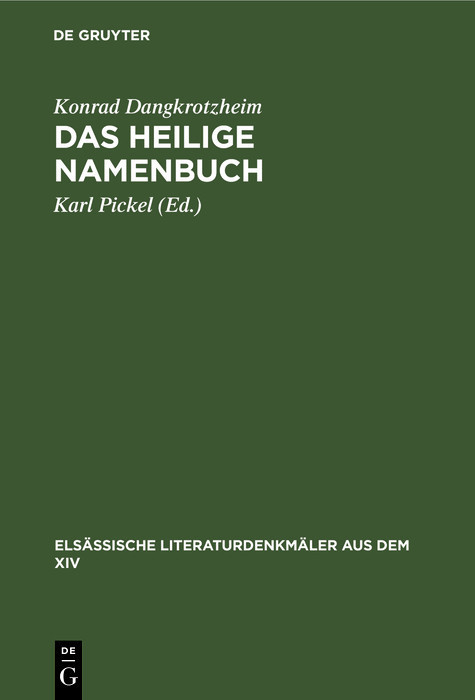 Das heilige Namenbuch main product photo