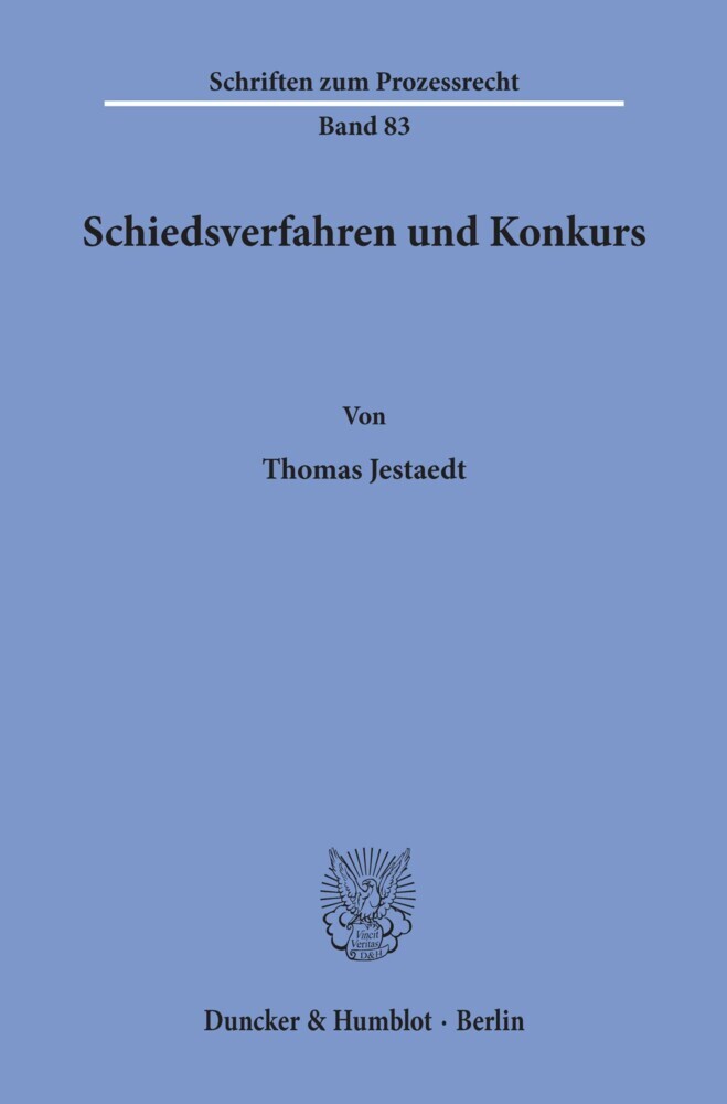 Schiedsverfahren und Konkurs. main product photo