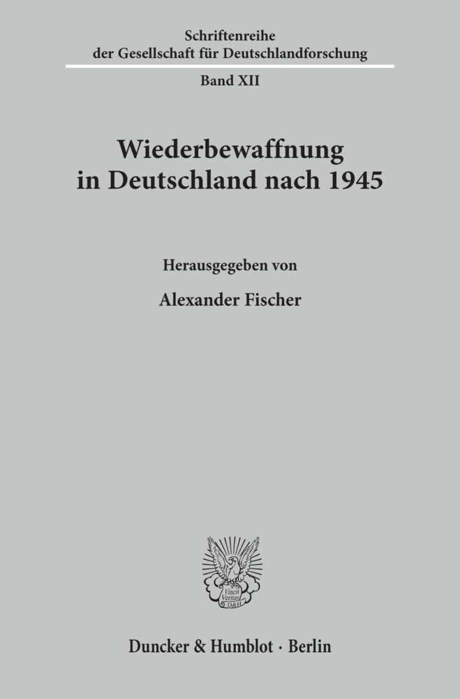Wiederbewaffnung in Deutschland nach 1945. main product photo