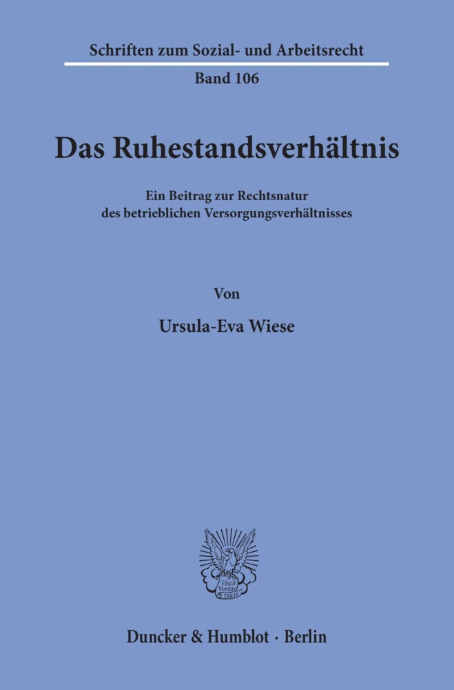 Das Ruhestandsverhältnis. main product photo
