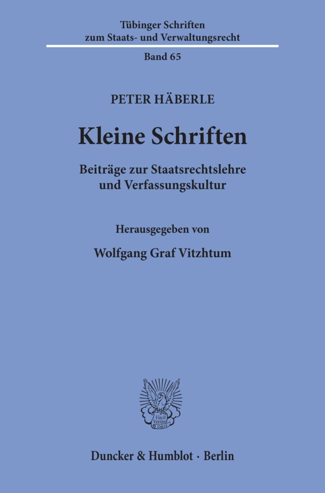 Kleine Schriften. main product photo